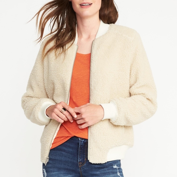 old navy fluffy jacket